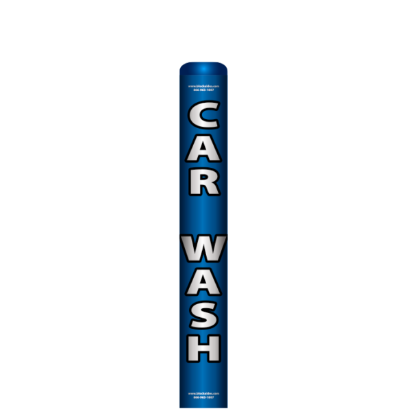 Bollard WrapCover: Car Wash