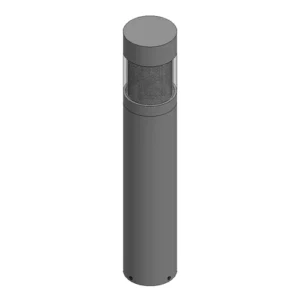 Lighted Bollard: Fixed Surface Mounted Base Plate Series