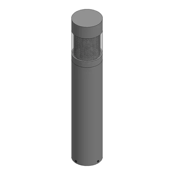 Lighted Bollard: Fixed Surface Mounted Base Plate Series