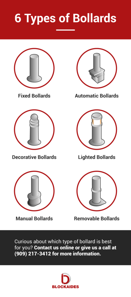 6 types of bollards 